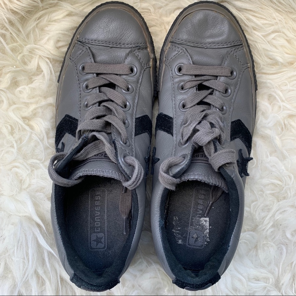 Converse | Grey leather All-Stars | W 7.5